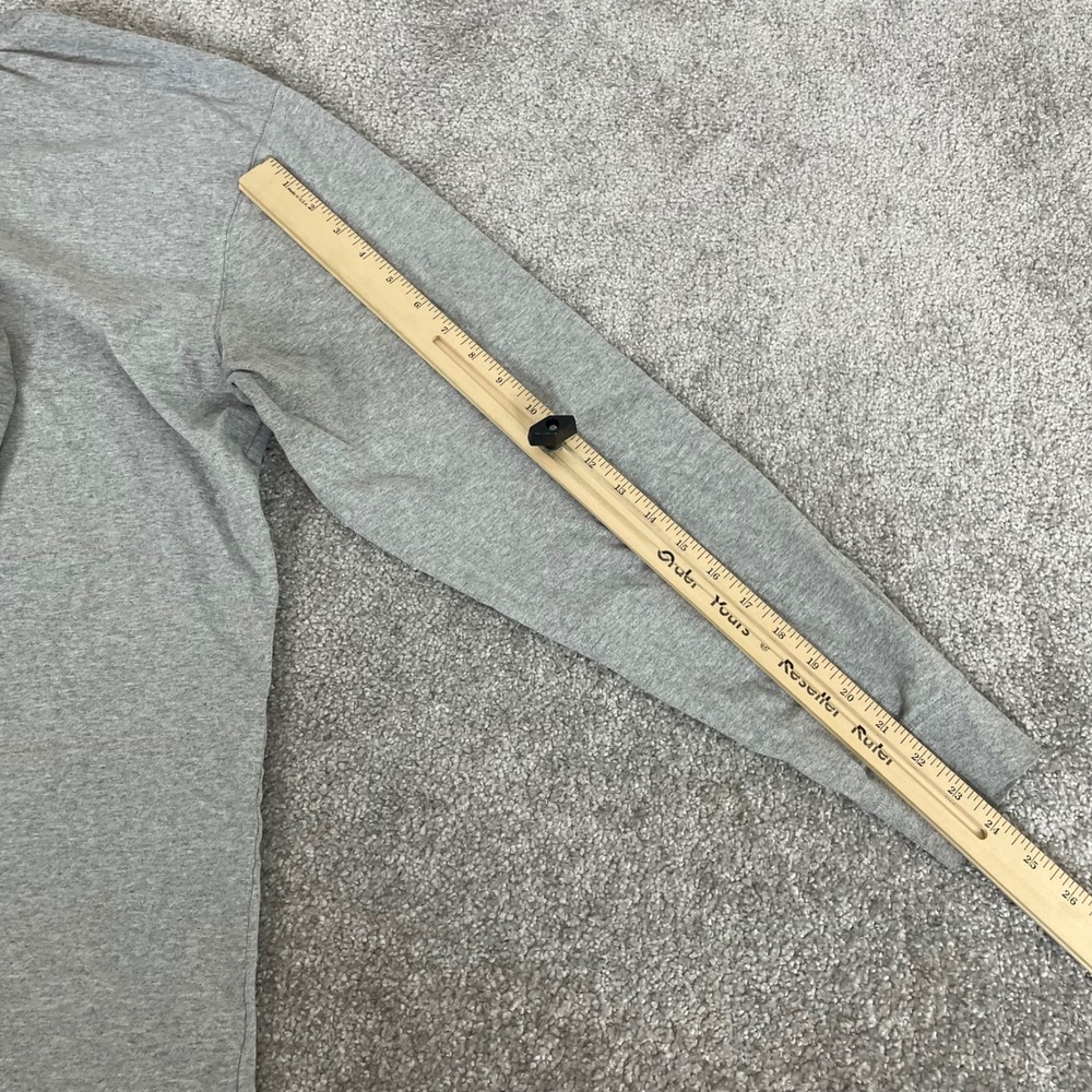 Carhartt Henley Shirt Mens Large Loose Fit Long Sleeve Work Shirt Gray - Picture 11 of 13